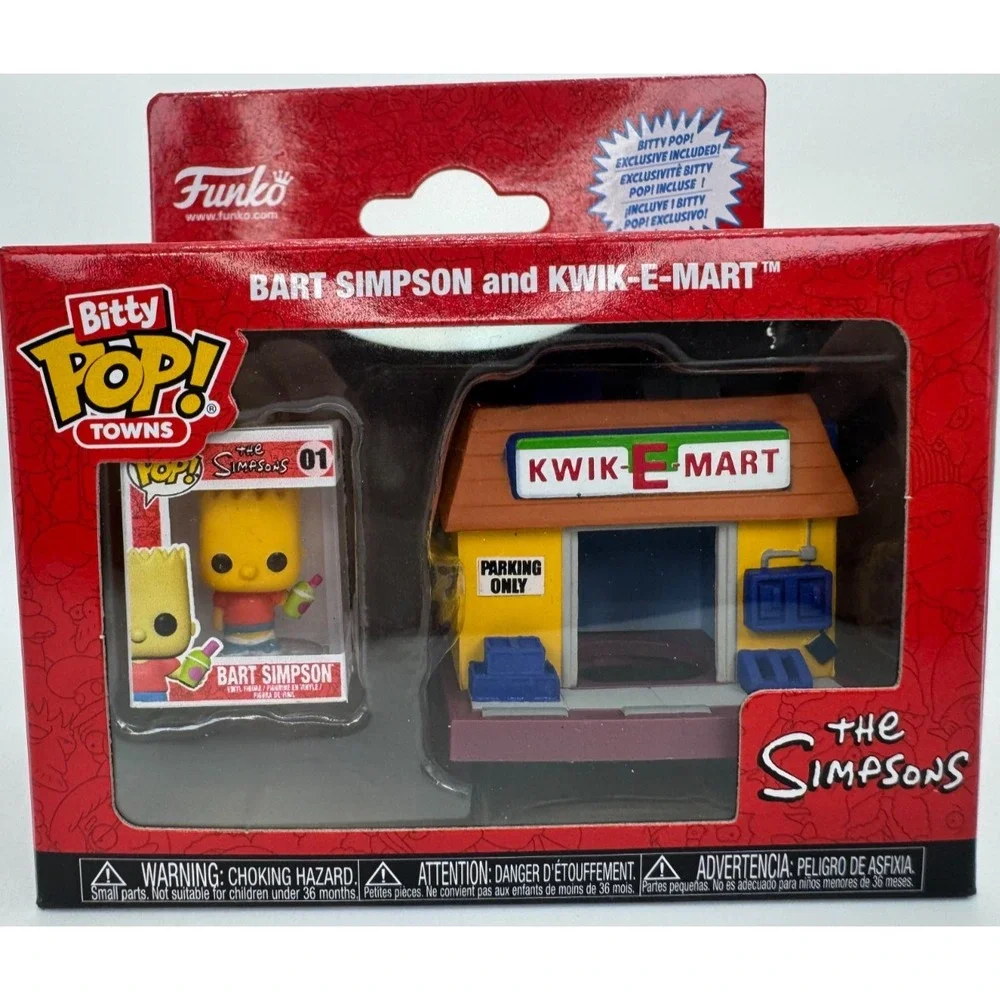 Funko Bitty Pop! Town The Simpsons - Bart Simpson and Kwik-E-Mart NEW IN BOX